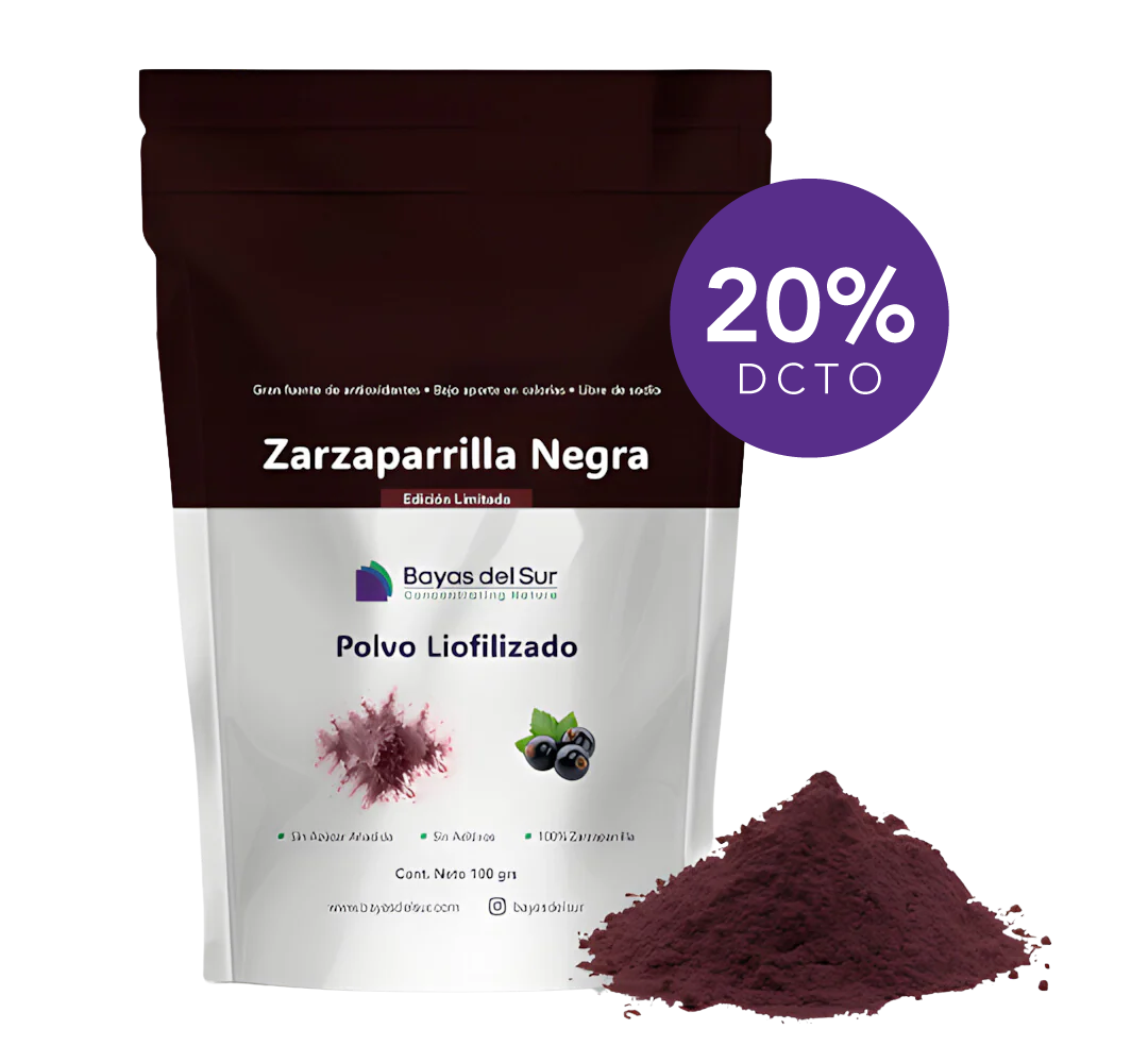 POLVO LIOFILIZADO ZARZAPARRILLA NEGRA CONVENCIONAL