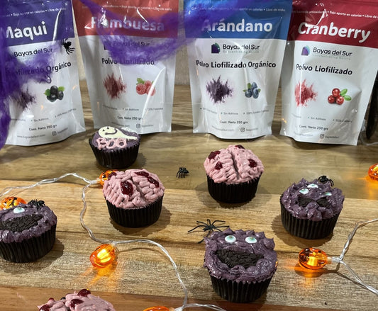 Cupcakes de Halloween con Superberries