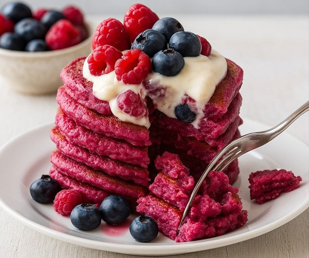 Pancakes de Avena y Frambuesa
