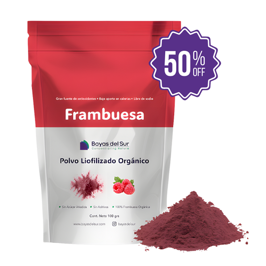POLVO LIOFILIZADO FRAMBUESA ORGÁNICO