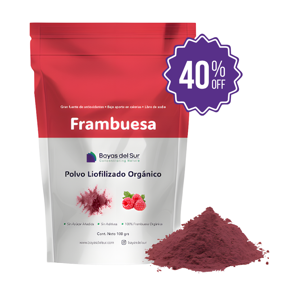 POLVO LIOFILIZADO FRAMBUESA ORGÁNICO