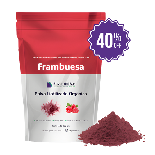 POLVO LIOFILIZADO FRAMBUESA ORGÁNICO