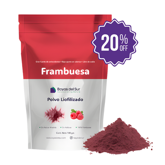 POLVO LIOFILIZADO FRAMBUESA CONVENCIONAL